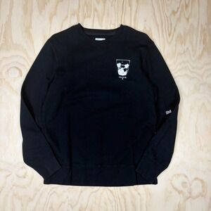 Alife NYC Mens Black Crewneck Sweatshirt Graphic Glass Ice Streetwear Size L